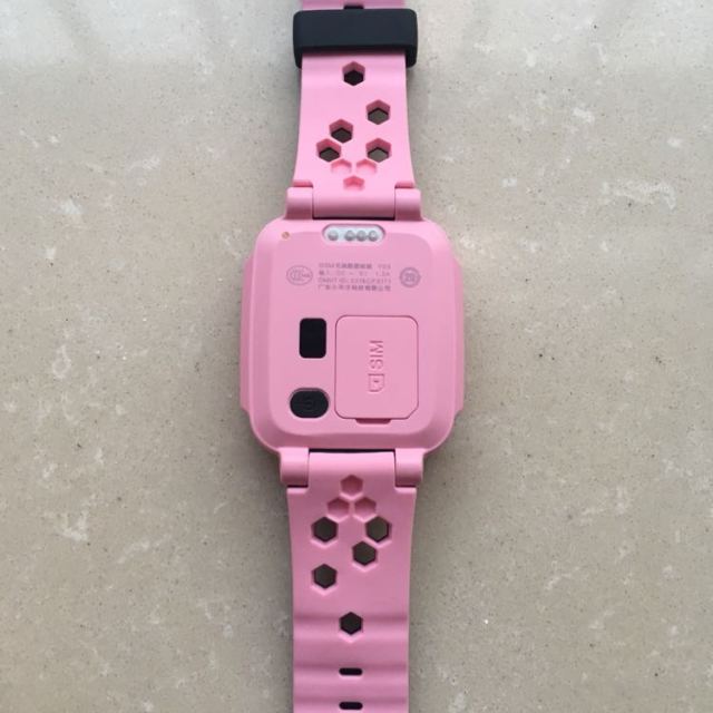 小天才 儿童电话手表y03款 粉黑 儿童智能手表360度防护 学生小孩智能