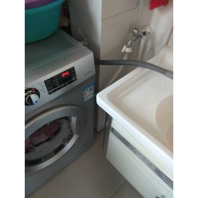 haier/海尔 g80718b12s全自动变频滚筒洗衣机家用静音上排水8公斤