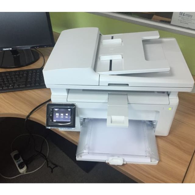 惠普hpm132fw黑白激光打印机一体机多功能复印扫描传真机一体机打印