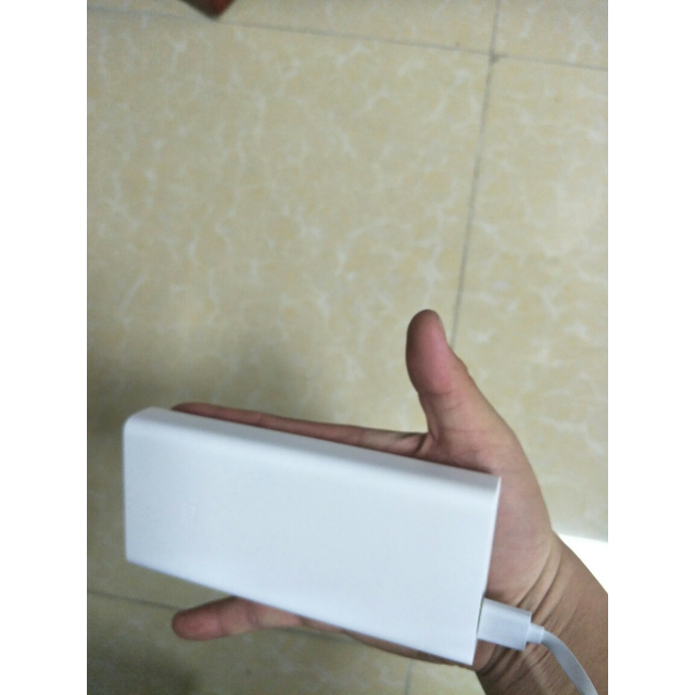 小米mi移动电源2c白色20000毫安移动电源大容量充电宝双usb输出