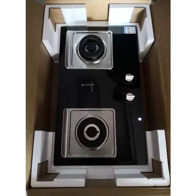 老板(robam)燃气灶jzt-33b7(天然气)4kw大火力黑晶防爆钢化玻璃面板台