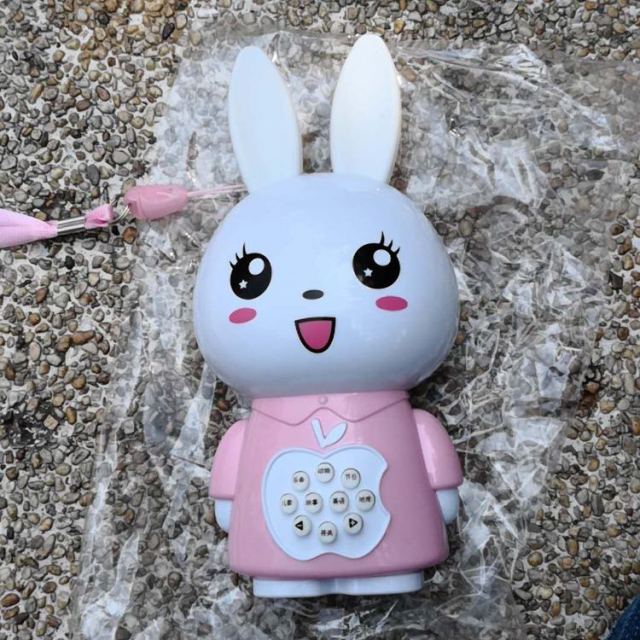 聪明兔早教音乐故事机蓝色女孩儿童玩具粉色婴幼儿童玩具