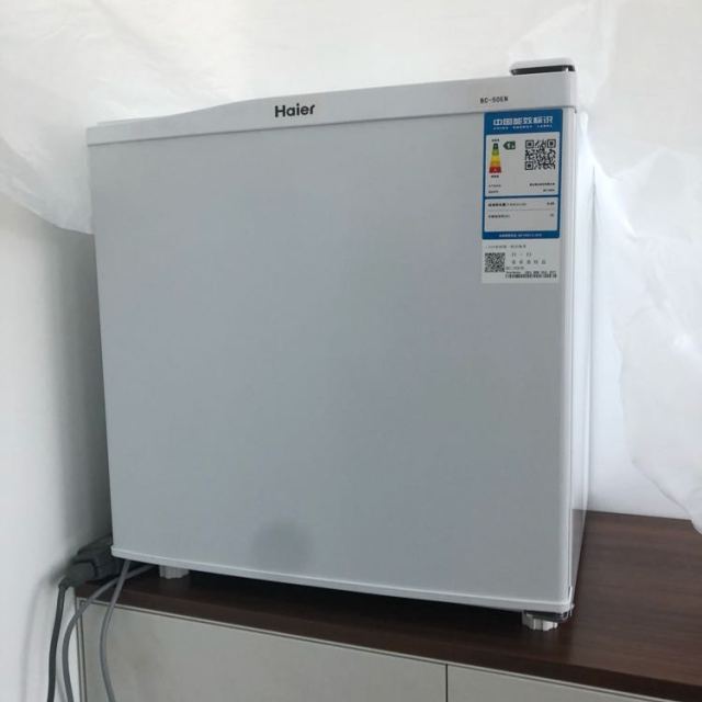 haier/海尔 bc-50en 50升 单门冷藏型节能省电小冰箱