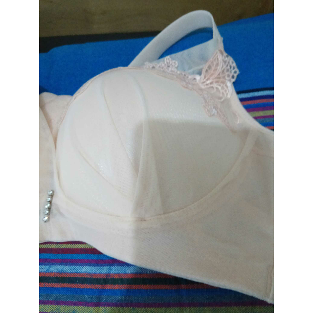 聚拢蕾丝文胸 女士大码薄款调整型胸罩内衣dyk4201 肤色 80b商品评价