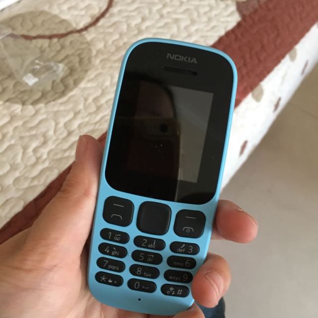 诺基亚nokia105蓝色移动联通2g手机老人机备用机商务学生老人多种人群
