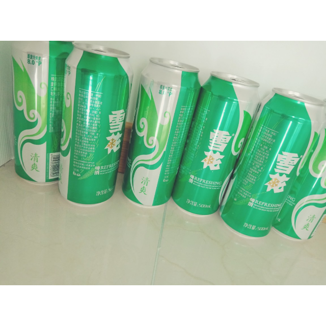 雪花啤酒snowbeer8度清爽500ml12听整箱装