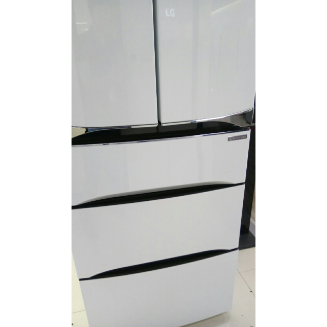 > lg bcd-402wj(gr-k40pjnl) 447升 多门冰箱 变频 风冷无霜 (珍珠白)