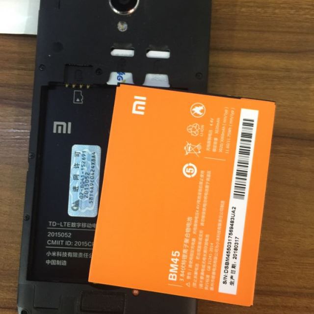 2原装内置手机电池bm45电板小米手机锂电池适用于红米note2全新正品