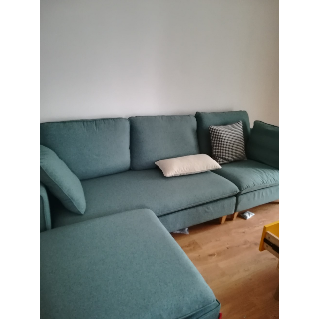 kuka布艺沙发客厅整装欧式家具 现代简约布沙发2033高清大图|实物图