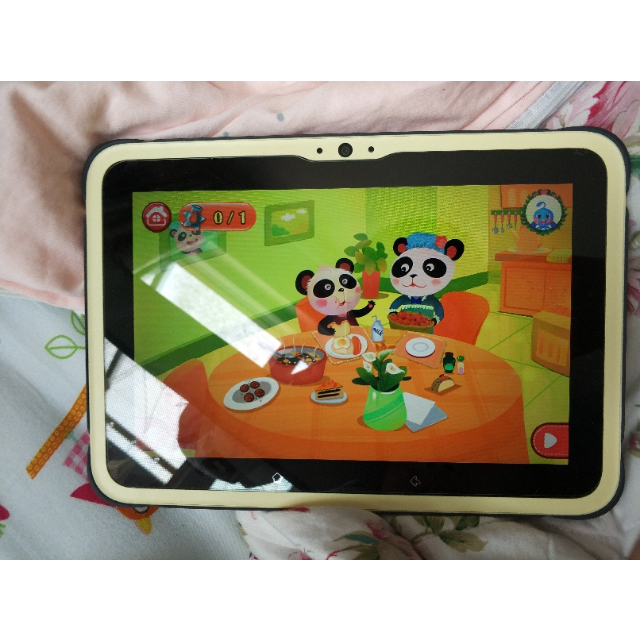 步步高bbk家教机k5米黄色32g内存小天才早教机儿童平板学生电脑护眼