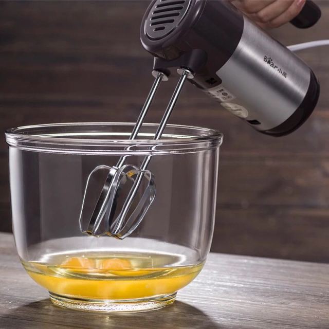 小熊(bear)座式打蛋器不锈钢电动和面搅拌机10档调速ddq-a30g5搅拌机