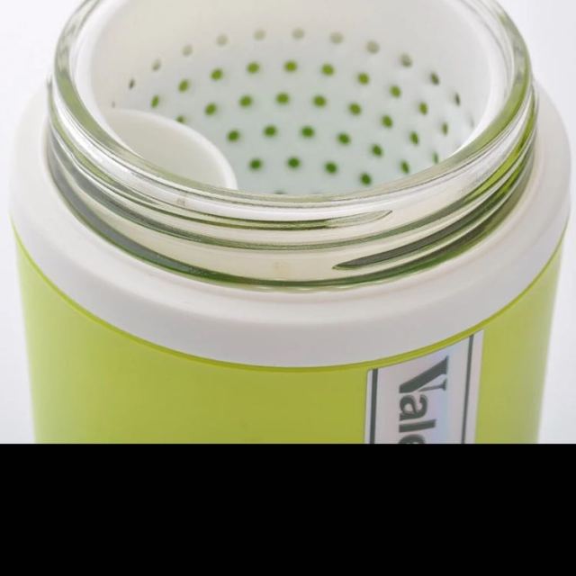 (valelife)防漏式学生水杯男女创意便携式翻盖时尚密封玻璃杯 jj5053