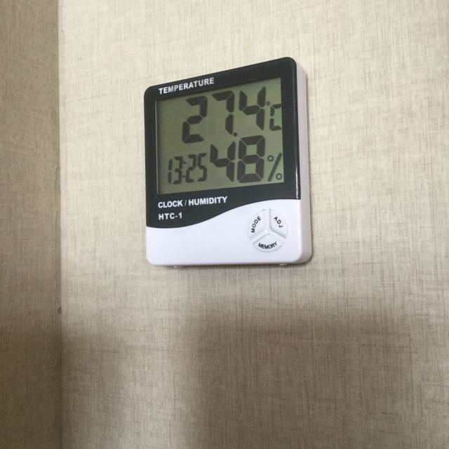 湿温度计办公室机房实验室家用室内温湿度计高精度电子湿度计闹钟时钟