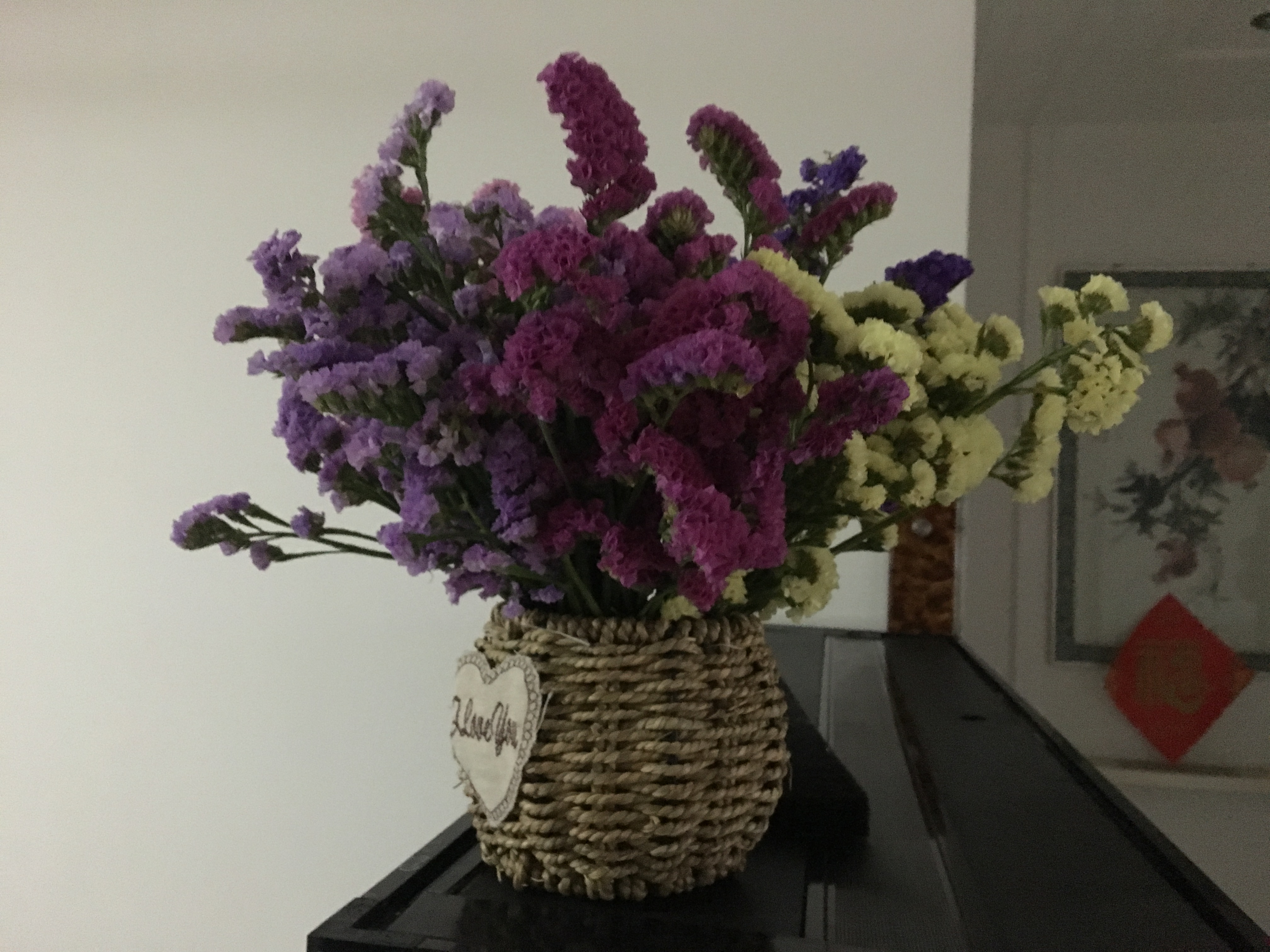 勿忘我干花花束绿植云南真花鲜花装饰情人草水晶草满天星组合家居摆设