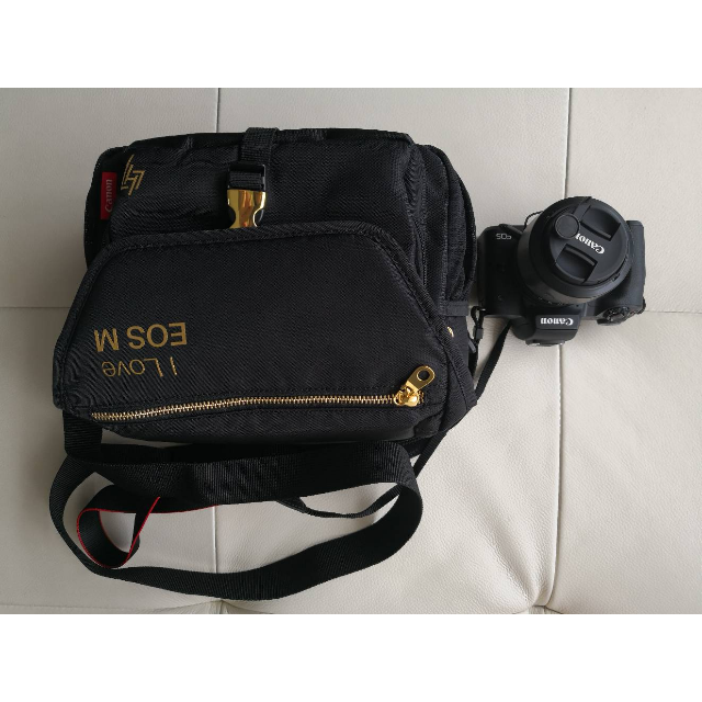 佳能canon单反相机包原装摄影包黑金包佳能鹿晗单反相机包m系列m6m3m5