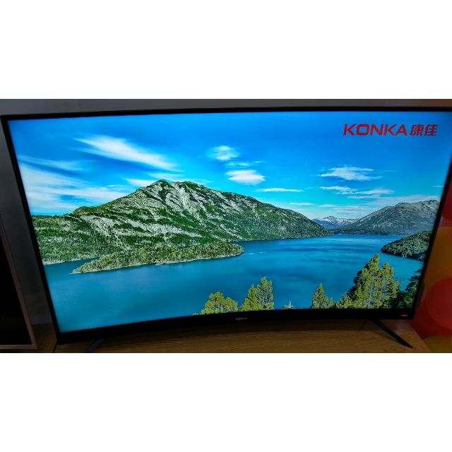 康佳电视led55m1c黄金曲率影院级环绕式临场体验