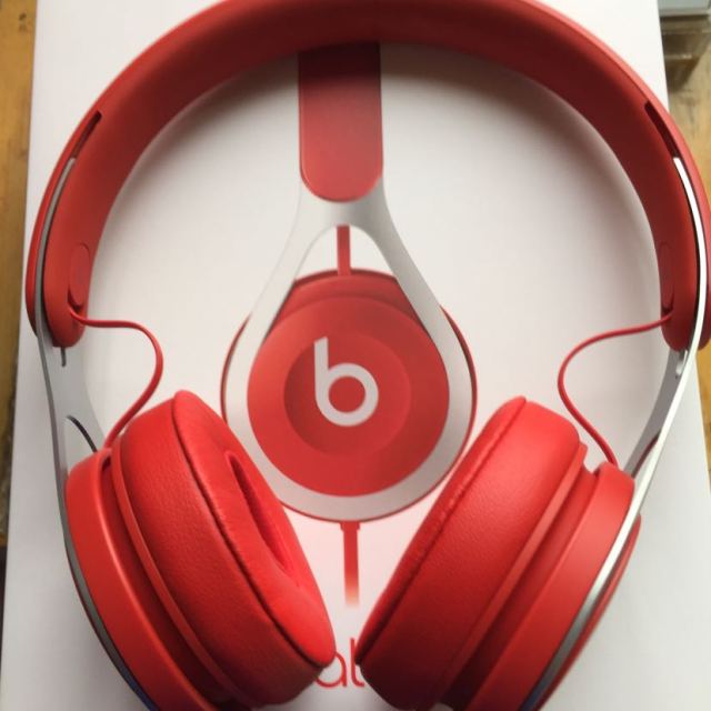 beats ep头戴款式运动耳机solo重低音音乐耳麦 有线耳机 红色
