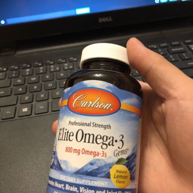 美国carlson康一生高纯深海鱼油软胶囊柠檬口味800mg60粒