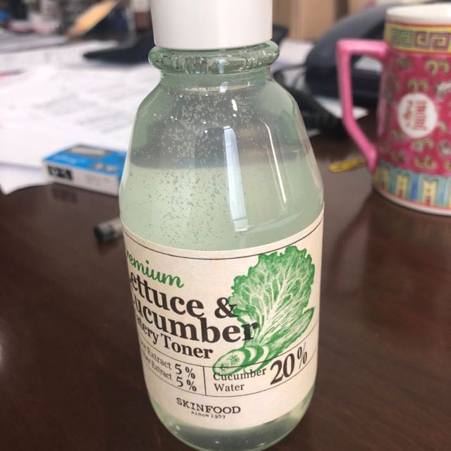 skinfood思亲肤莴苣黄瓜化妆水180ml水嫩保湿补水通用爽肤水清爽韩国