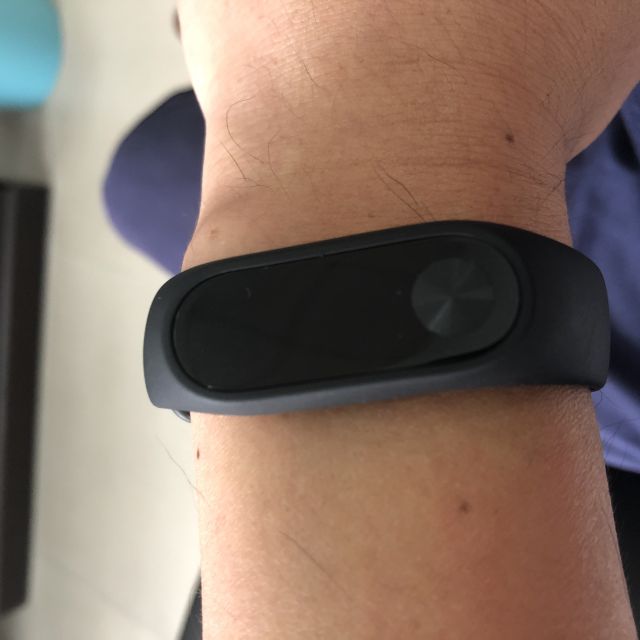 小米mi智能手环2黑色户外运动手环心率监测来电提醒久坐提醒led显示屏