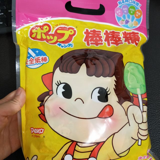 不二家儿童棒棒糖综合水果味375g60支大袋装零食大礼包办公室休闲零食