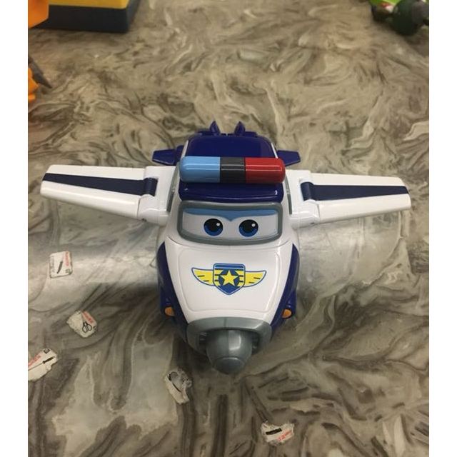 奥迪双钻auldey节日礼物新品儿童玩具超级飞侠变形机器人系列包警长