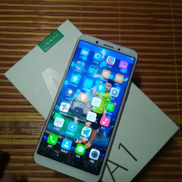 送加湿器 】oppo a1 3 32gb 香槟色 大内存全面屏人脸识别拍照4g手机