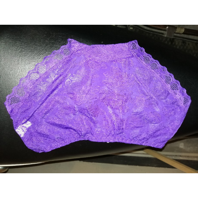 慕姿媛 女士性感内裤透明无痕三角裤 诱惑蕾丝女低腰镂空网纱底裤头