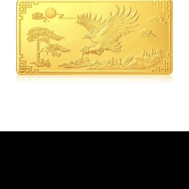 ryual黄金金条足金999金钞金币大展宏图投资收藏系列送礼计价款5g