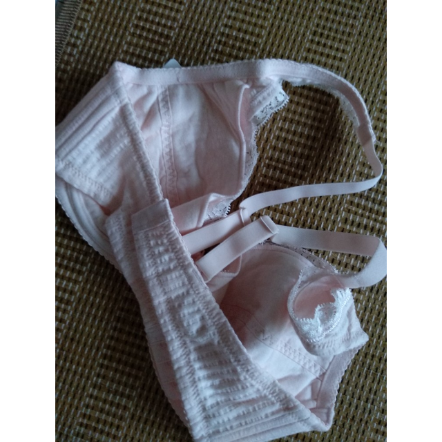 古今正品纯棉吸汗螺纹全罩杯透气聚拢文胸00140浅粉75b