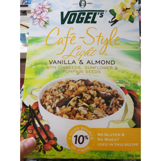 vogels沃格尔vogels香草杏仁麦片400克盒盒装新西兰进口麦片燕麦片