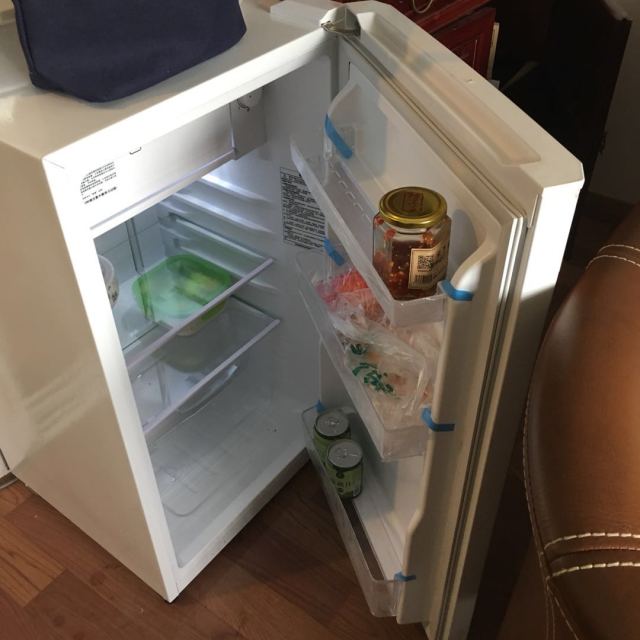 海尔/haier bc-93tmpf 家用93升单门单冷藏冰箱 办公室冰箱 无边框暗