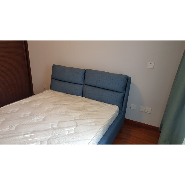 左右布艺床1.8米双人床卧室家具可拆冼1.