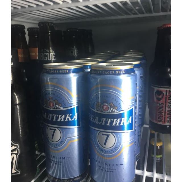 俄罗斯原装进口波罗的海7号易拉罐啤酒24听450ml