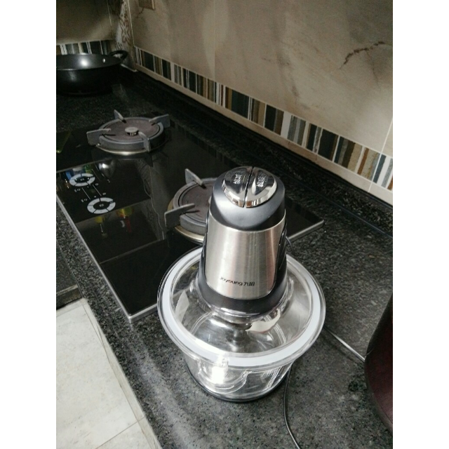 九阳joyoung绞肉机jysa960婴儿辅食迷你料理机4叶大飞刀两档可调家用