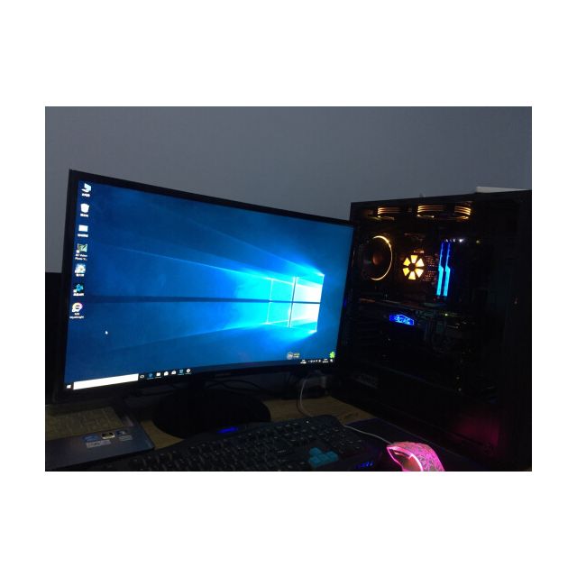 samsung三星c27f390fhc27英寸曲面液晶显示器1800r曲率大屏高清护眼不