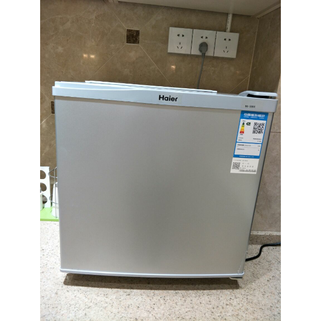 海尔haierbc50es海尔单门单冷藏冰箱办公室单身小型家用小冰箱