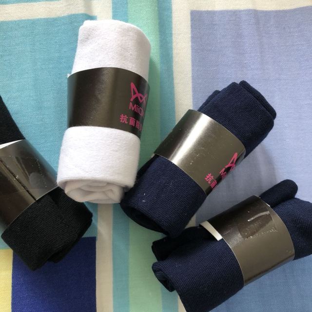 男士银离子抗菌防臭船袜 均码 黑色2 白色2 蓝色2袜子产品一如继往的