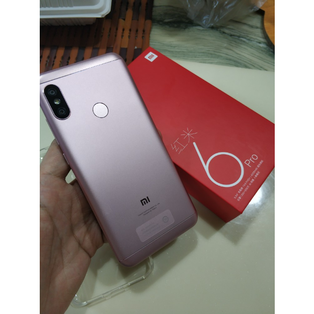【畅销新品】xiaomi/小米 红米6 pro 4gb 64gb 樱花粉 移动联通电信4g