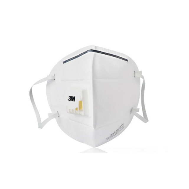 5防尘易呼吸口罩 成人男女通用带呼吸阀透气防护口罩9001v耳戴式 1包