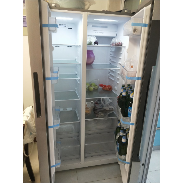 海尔(haier) bcd-572wdenu1 海尔572升云智能变频风冷无霜冰箱(炫沙银