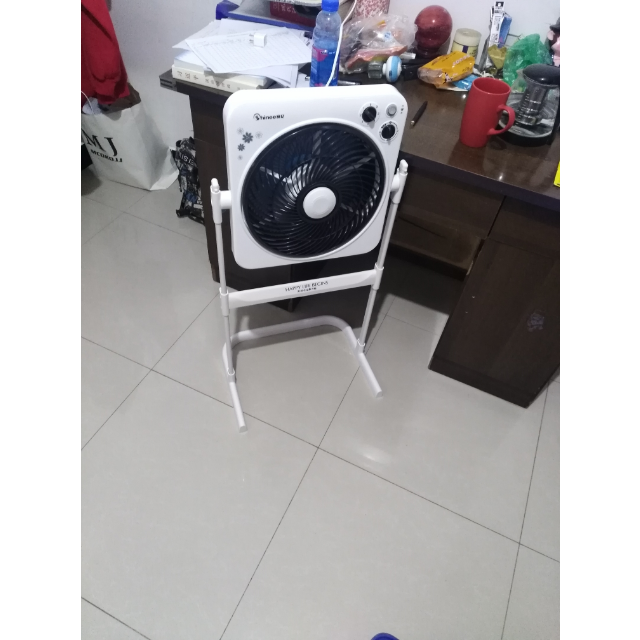 赛亿电风扇非遥控升降台立式转页扇 家用静音定时落地鸿运扇kyts30-6