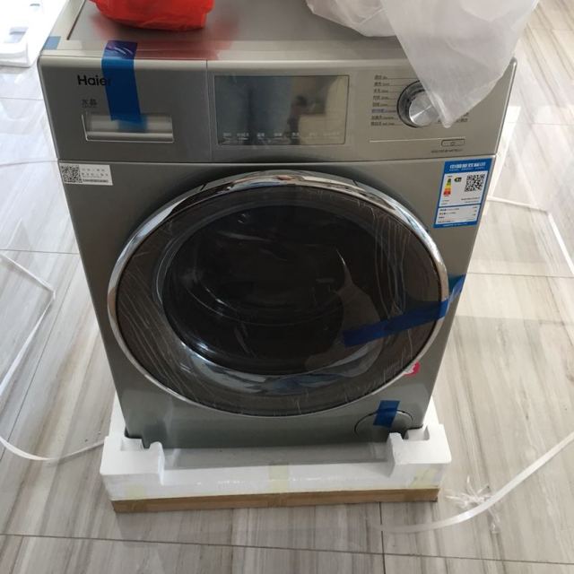 海尔(haier)xqg100-b14876lu1 10公斤大容量 纤薄 直驱变频 全自动