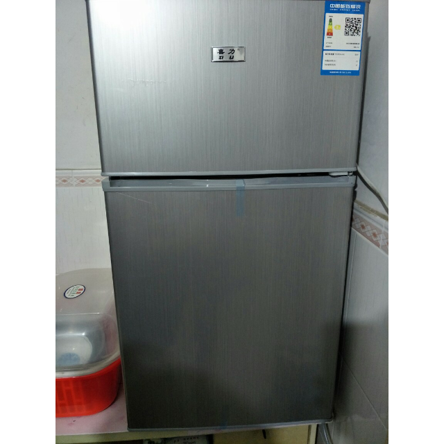 喜力bcd-112 112升双门小冰箱 冰箱小型家用 迷你节能电冰箱 租房神器