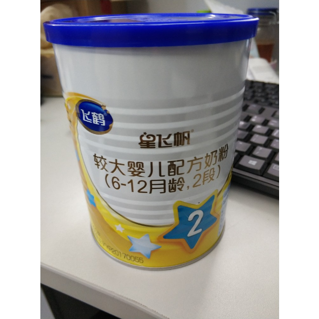 飞鹤firmus星飞帆较大婴儿配方奶粉2段612个月适用300克罐装
