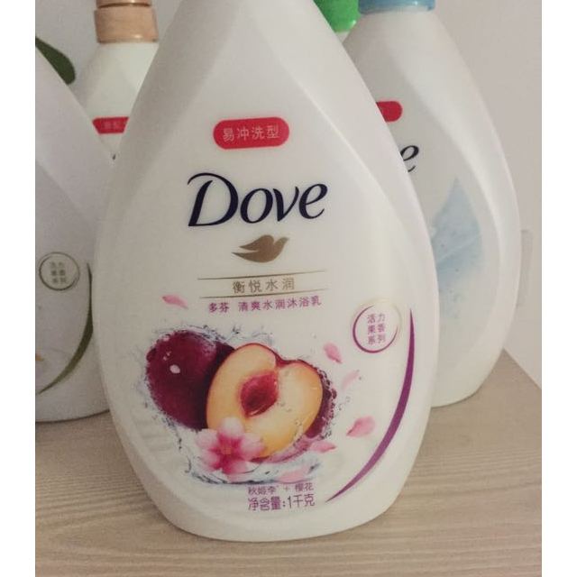 多芬dove沐浴露衡悅水潤清爽水潤沐浴乳1kg秋姬李櫻花聯合利華