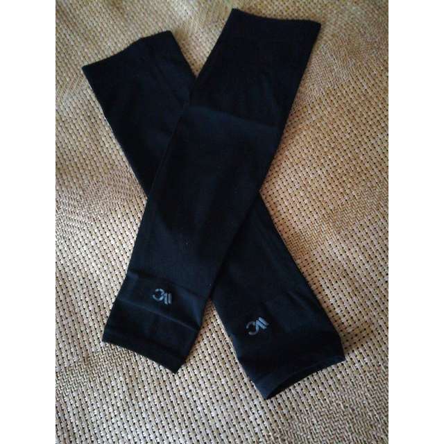 防晒袖套防紫外线男女薄长款开车骑行冰丝手臂套冰凉一夏防晒冰袖黑色