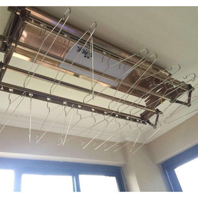 电动晾衣架 阳台升降晾衣杆 折叠智能遥控晒衣架 自动挂衣架洗晒用品