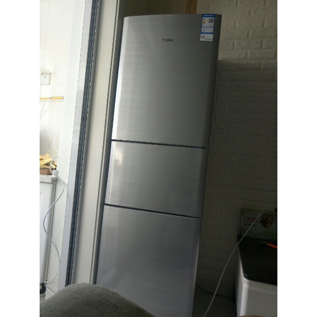 海尔haierbcd206stpa206升三门直冷大冷冻力节能静音快速制冷时尚外观