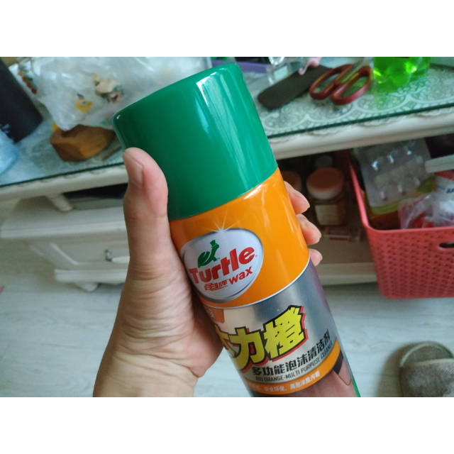 龟牌turtlewax大力橙多效泡沫清洁剂g4436汽车内饰清洗剂顶棚真皮座椅